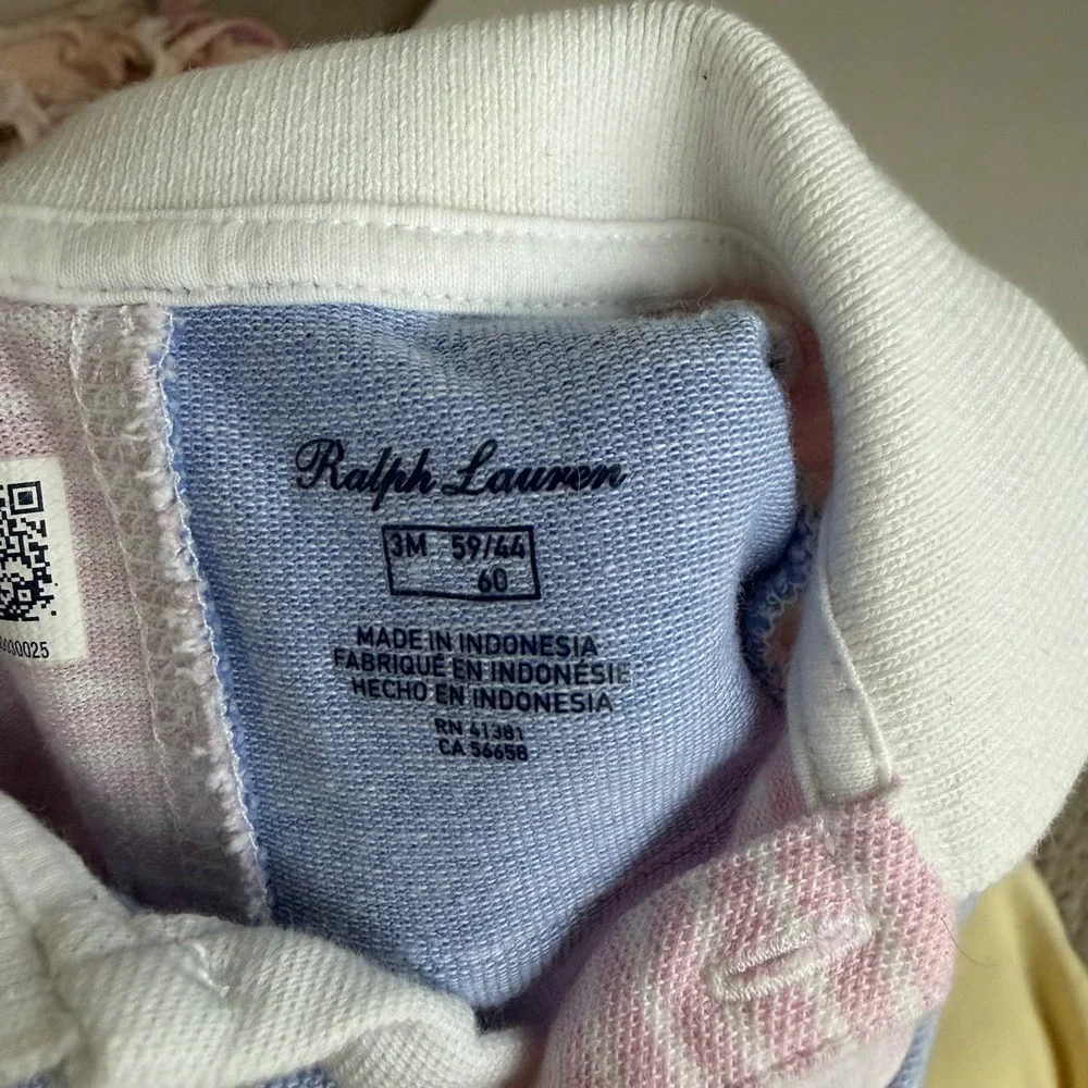 Ralph Lauren Baby Pastel Patchwork Dress Size 3 Months